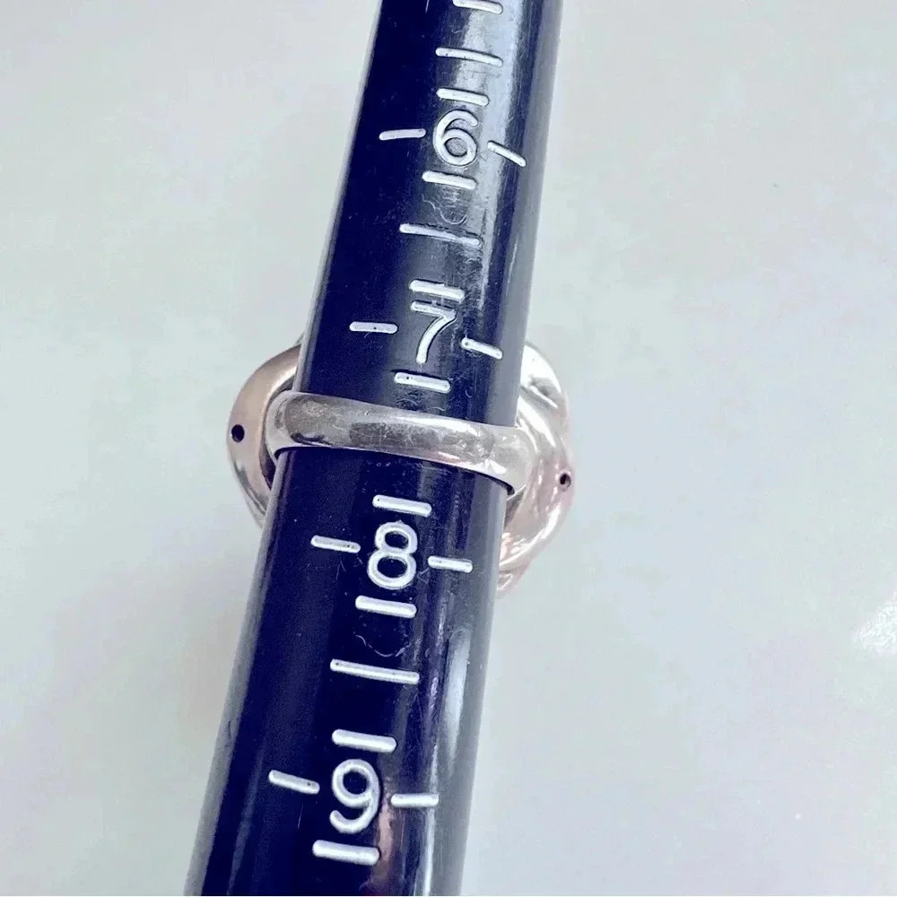 Sterling Silver Large Statement Rose Ring - image 5